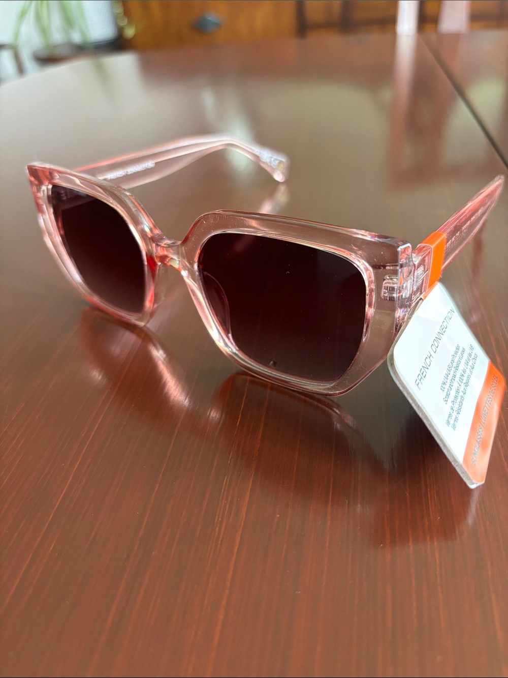 French Connection 100% UV protect,rose tortoise, shell,gradient brown lens